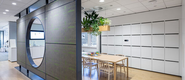 Office smart lockers inbouw met postvak